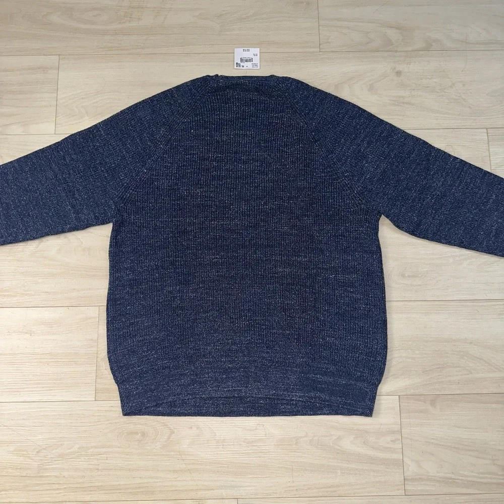 NWT American Eagle Men's Knit Crewneck Sweater Mens XL Blue Speckled Casual Soft